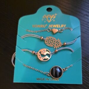 Gold and Silver Bracelet Set